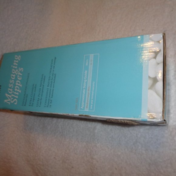 Homedics Massaging Slippers Men's Size Medium / Large - Picture 7 of 7